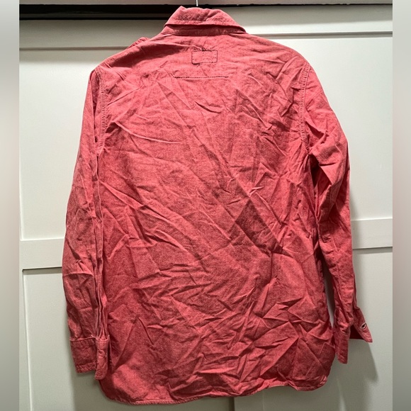 Current/Elliott red chambray shirt in size 1 - Picture 5 of 6